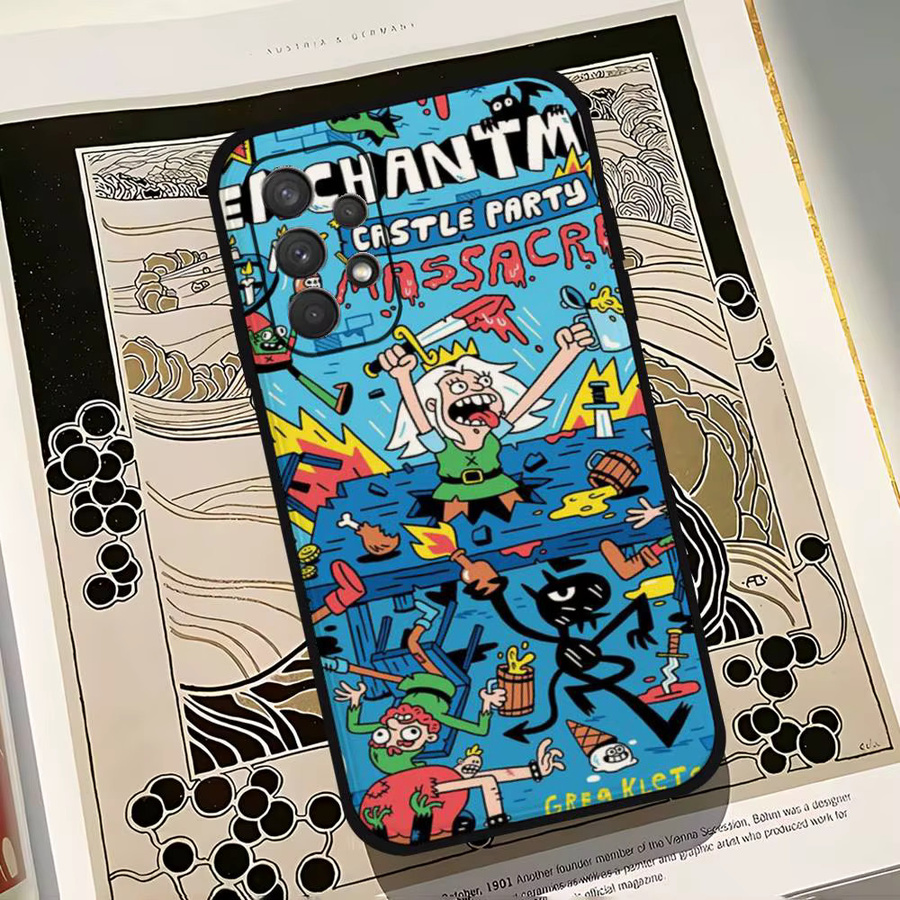 Cartoon D-disenchantments Soft Cover Handyhülle für Samsung Galaxy S21 S22 S23 S24 S25 S26 Ultra FE Plus 5G A52S in Multicolour - Bild 3