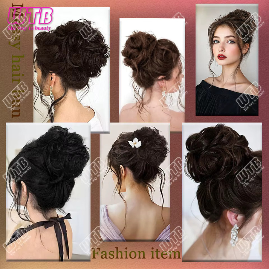 WTB Synthetischer Chignon, Clip-in-Haarteil, Damen - Bild 6