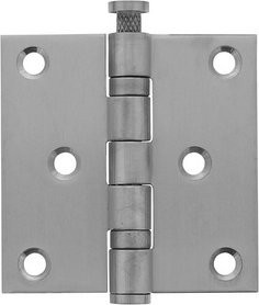 Intersteel Scharnier aus Edelstahl in Edelstahl-Optik, quadratisch, B/H: 76 x 76 mm, Belastbarkeit bis 50 kg - Bild 1