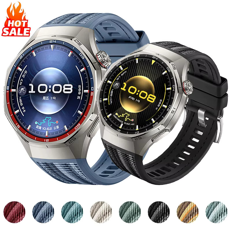 CAOWTAN Uhrenarmband Silikon, Nylon, Huawei Watch GT6 Pro 46 mm, Unisex - Bild 5