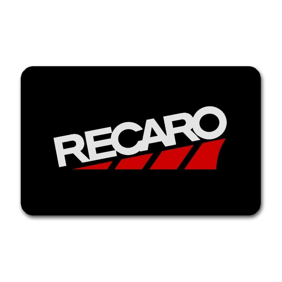 Recaros Logo-Raummatte in Schwarz, rutschfest und wasserabsorbierend mit Streifenmuster - Bild 7