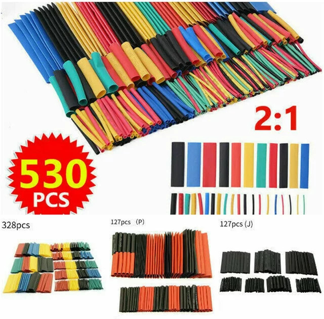 Schrumpfschlauch Set in Multicolor zur Kabelisolierung und zum Schutz von Drähten mit 127 bis 530 Teilen - Bild 1