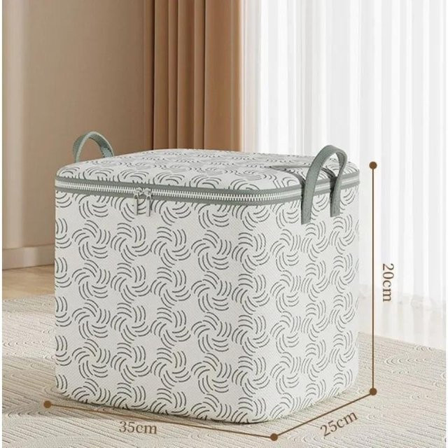 CICI Global Home Faltbare Aufbewahrungstaschen aus Stoff mit Kirschblüten-Print, Weiß, B: 35,0 cm, T: 20,0 cm - Bild 1