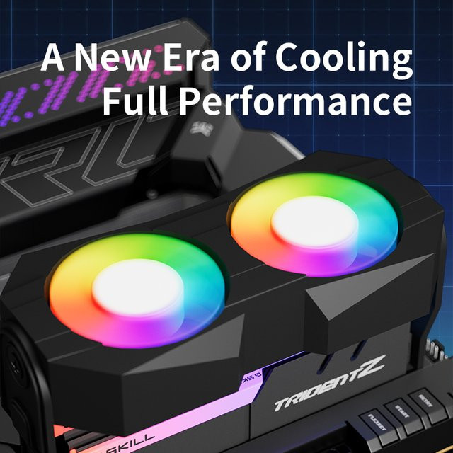 OUYUANSU CPU Cooler Speichermodul-Kühlkörper mit Lüfter und ARGB-Beleuchtung in Weiß - Bild 1