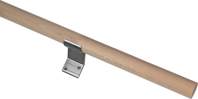 Handlaufset Dieda aus Buche in Braun mit Konsolen, Durchmesser: 4 cm, Länge: 200 cm - Bild 1