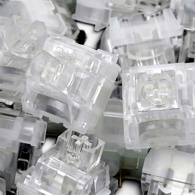 TTC Frozen V2 Silent Switches Linear Creamy 39gf Transparent für mechanische Gaming-Tastaturen - Bild 1