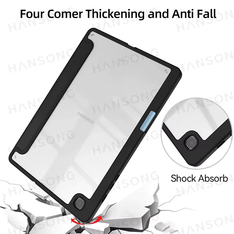 DANYCASE Schutzhülle für Samsung Galaxy Tab S6 Lite 10,4 Zoll mit Bleistifthalter und Auto-Wake/Sleep Funktion, Schwarz - Bild 5