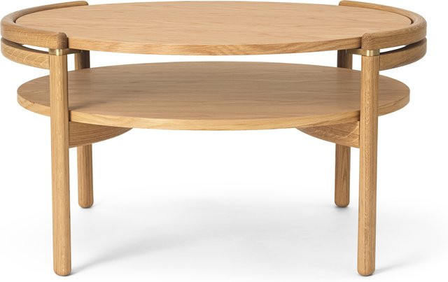 Carl Hansen & Søn And Son Rf1905 Sideways Couchtisch aus Eiche oder Walnuss mit Messingdetails - Bild 1