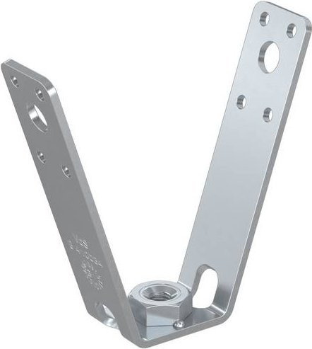 Fischer Trapezhänger 64095 aus Stahl in Silber, 25 Stück - Bild 1