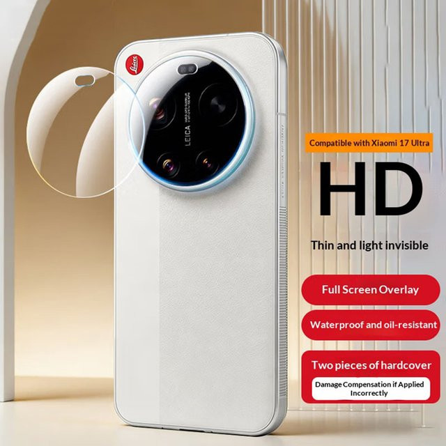 MANLIFU 3D Kameralinsen-Schutz für Xiaomi 17 Ultra, transparentes Linsen-Schutzglas für die Rückkamera - Bild 1