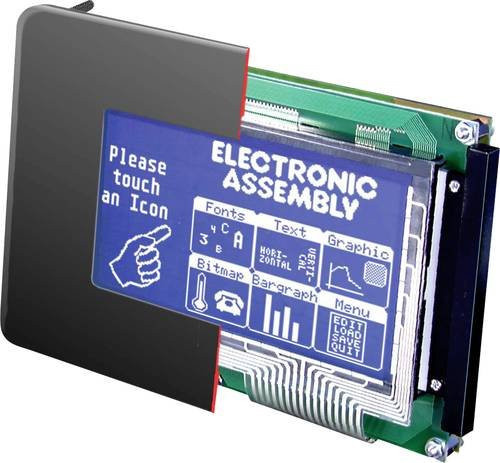 DISPLAY VISIONS LCD-Display in Blau und Weiß, B/H/T: 144 x 104 x 40 mm - Bild 1