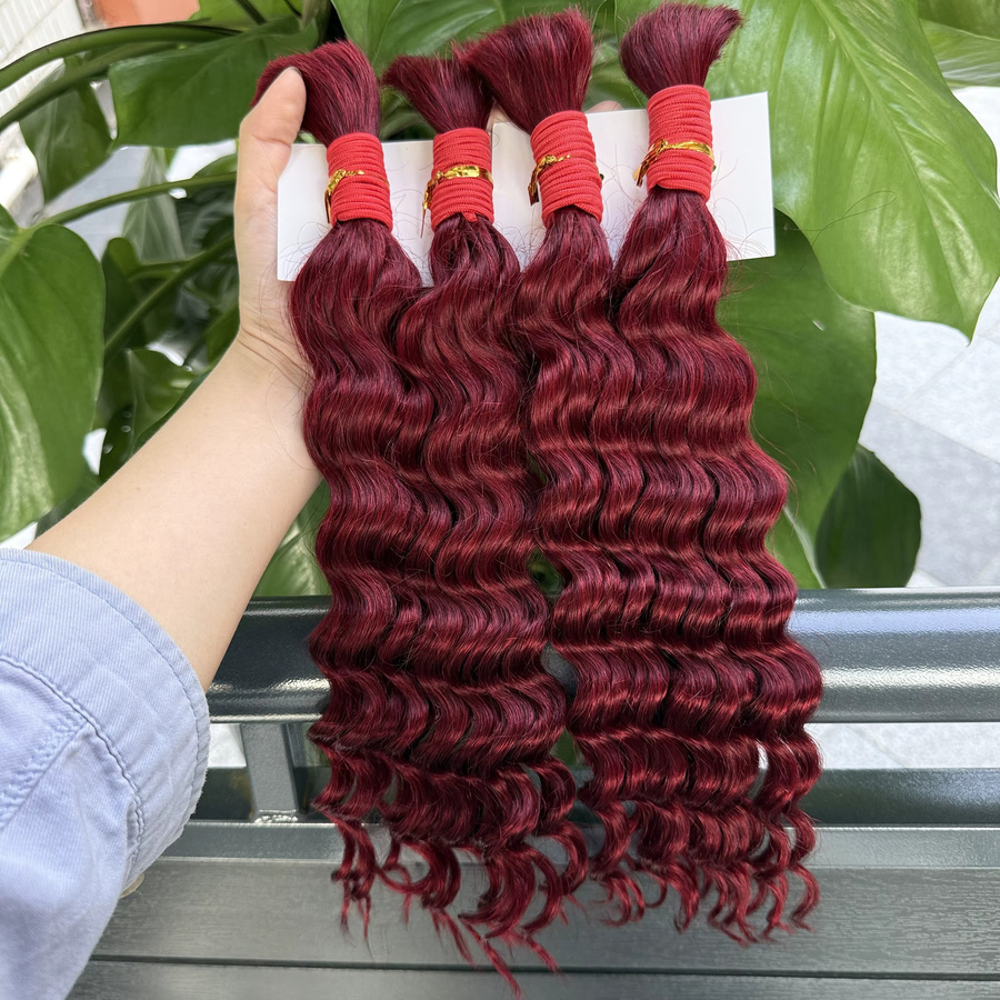 Nabi Großhandel Deep Wave Boho Braids Echthaar Extensions, Bulk - Bild 3