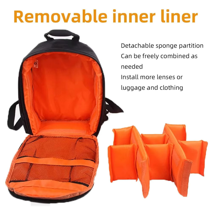 Erilles Multifunktionaler Outdoor Kamera Rucksack für DSLR und Sony in Grau, Wasserdichte Fototasche und Schultertasche - Bild 6