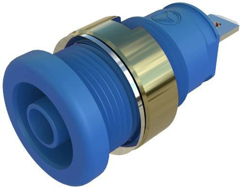 Hirschmann SEB 2610 F4,8 Sicherheits-Laborbuchse Blau, Einbau vertikal, Stift-Ø: 4mm - Bild 1