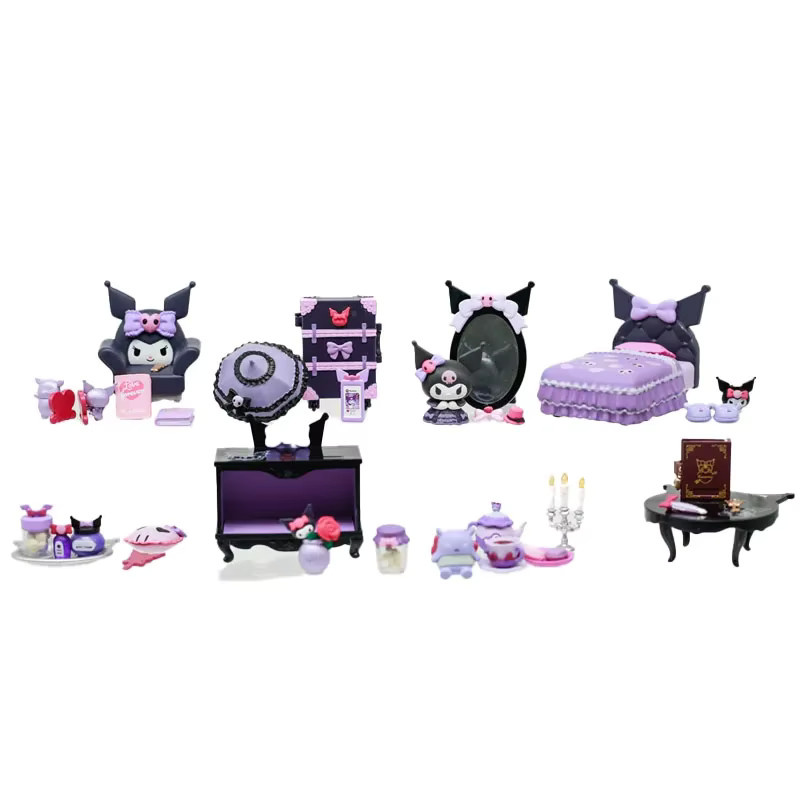 Sanrio Kuromi Gothic Anime Figur als niedliche Miniaturen Mystery Blind Box zum Sammeln - Bild 4