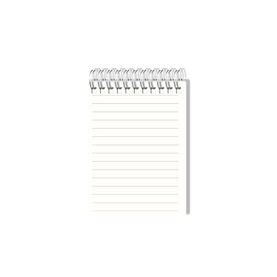 Notizblock A6 mit Softcover und Spiralbindung, weiß, blanko - Bild 2