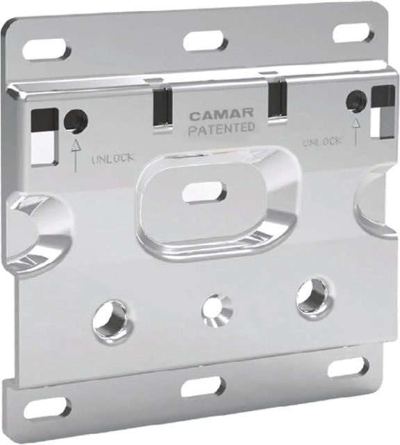 Camar Trägerplatte 807rv für Unterschrankaufhänger aus verzinktem Stahl in Silber - Bild 1