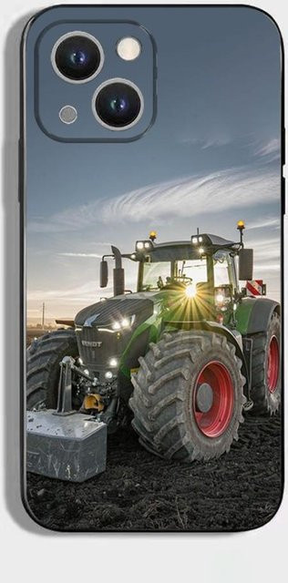 TOPLBPCS F-Fendt Traktor Handyhülle aus weichem Silikon für iPhone 16, 15, 14, 13, 12, 11, XS, X, XR, SE, Mini, 8, 7 in Schwarz - Bild 1