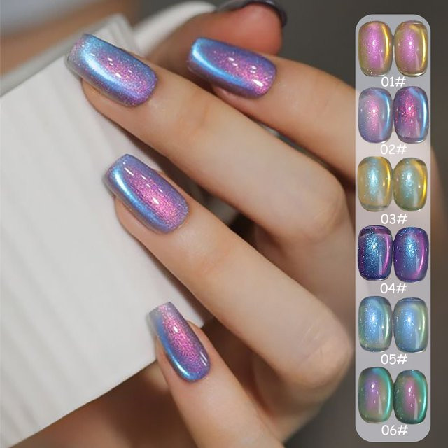 PSK Arctic Light Gel-Nagellack, Blau-Violett, Schimmernd - Bild 1