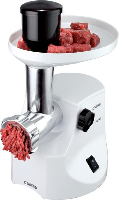 Kenwood Fleischwolf MG450 in Weiß mit Wurstfüller aus Edelstahl und Kunststoff - Bild 1