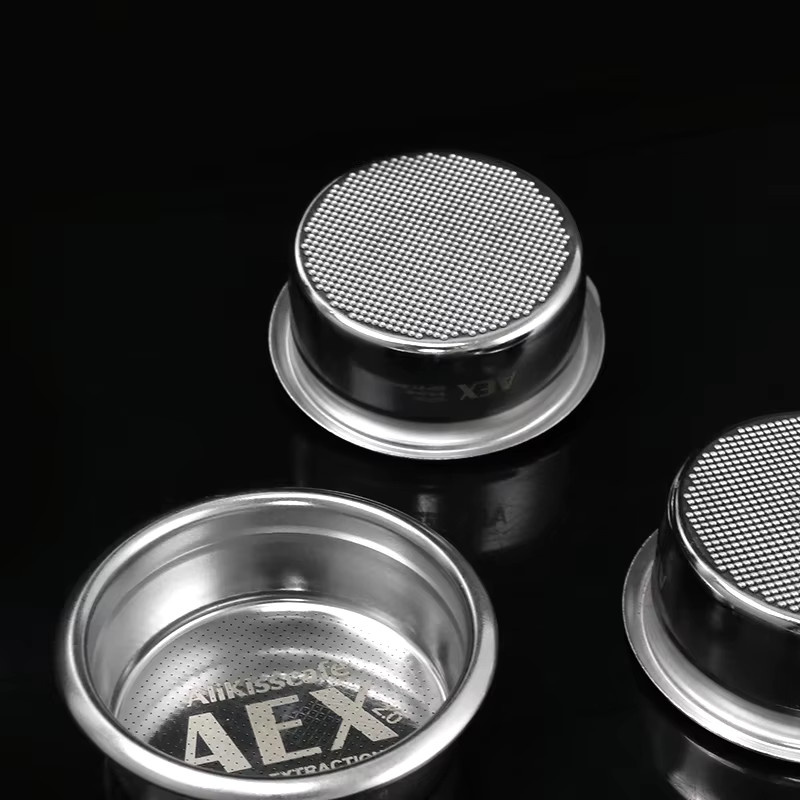 CafeGaGa Espresso-Kaffeefilterkorb aus Edelstahl in Silber, 58,5 mm Durchmesser, für 18–22 g Präzisions-Siebträger mit Puck-Screen - Bild 3