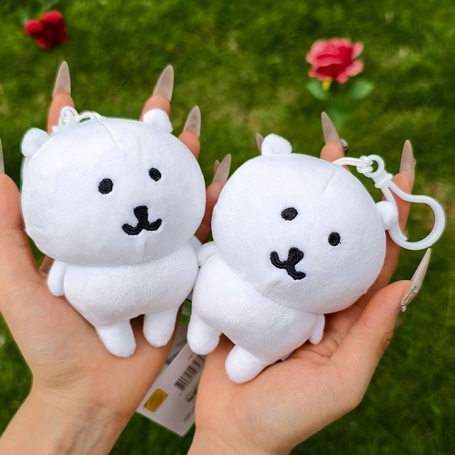 Bandai Eisbär Plüsch-Schlüsselanhänger, Weiß, Tiere - Bild 1