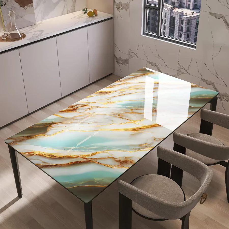 Selbstklebende Marmor Tapete von TTOKKONG WALLPAPER in Multicolour, ölbeständig und anti-Schimmel, Breite: 50 cm - Bild 2
