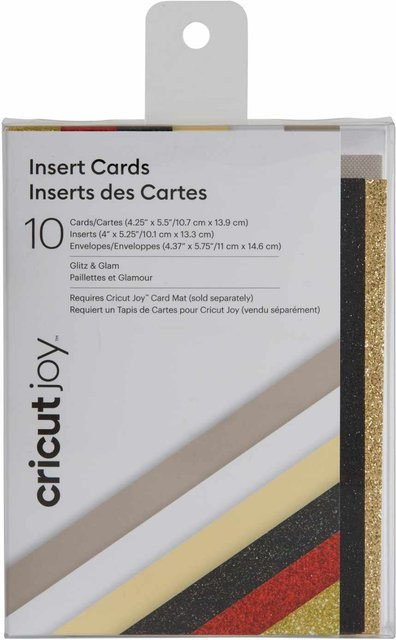 Cricut Joy Insert Card Kartenset Glitz & Glam Multicolour, 10 Stück, B: 10,7 cm, H: 13,9 cm - Bild 1