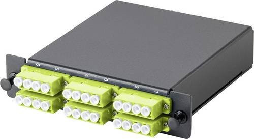 Digitus DN-96433-2-5 LWL-Verteilerplatte in Schwarz, Limettengrün und Weiß - Bild 1