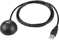 goobay USB 2.0 Verlängerungskabel USB-A Stecker auf USB-A Buchse, Schwarz, Länge: 1,5 m - Bild 1