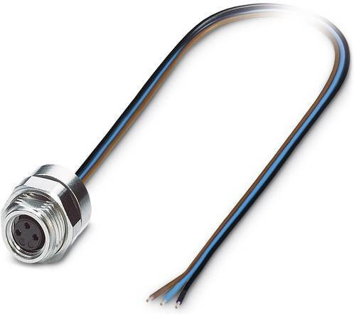 Phoenix Contact 1453449 Sensor-Aktor-Einbausteckverbinder M8 Buchse, 3 Pol, silber, Schraubanschluss - Bild 1