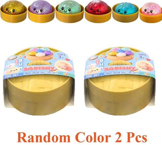 Topmix Simulation Knödel Knetspielzeug Squishy Bunt Glitzer - Bild 1