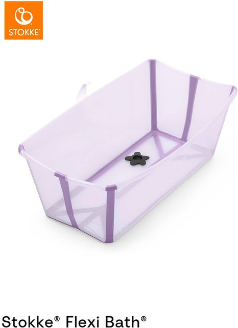 Stokke Flexibath Bundle Badewanne mit Newborn Support Sitz in Purple - Bild 1