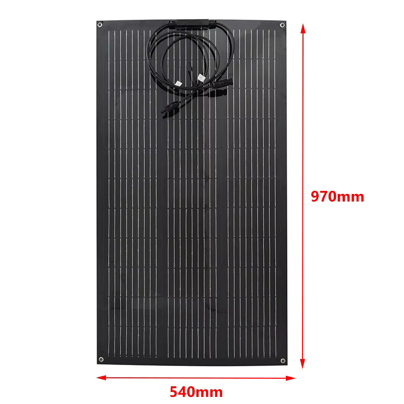 luxuglow Flexibles Solarpanel-Set in Schwarz, 18 V, 300 W bis 600 W Energie-Ladegerät für Camping, Wohnmobil, Yacht und Boot - Bild 2