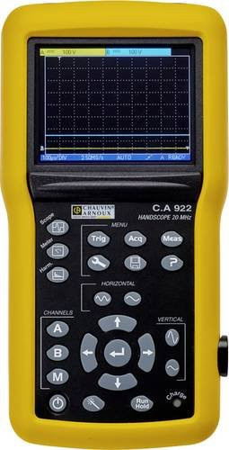 Chauvin Arnoux C.A 922 Hand-Oszilloskop in Gelb mit 20MHz, 2 Kanälen, 2 GSa/s, 2.5 kpts, 9 Bit, Multimeter-Funktionen und Komponententest - Bild 1