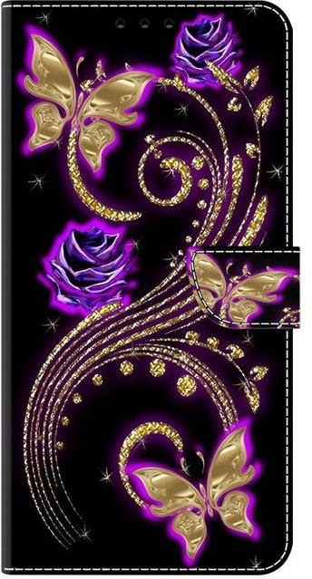 ALILANG 3D Magnetische Flip Leder Wallet Hülle für Samsung Galaxy S26 S25 S24 S23 S22 S21 Ultra Plus FE in Schwarz - Bild 1