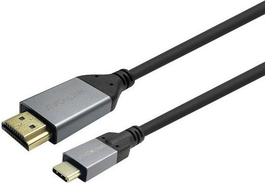Vivolink HDMI Type A auf USB-C Kabeladapter in Schwarz für 4K UHD (PROUSBCHDMIMM10) - Bild 1