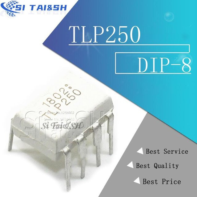 10 Stück TLP250 DIP8 IC von Si Tai&SH in Weiß - Bild 1