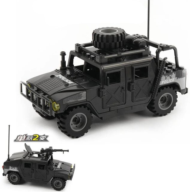 HYMILENARIO Armeesoldaten Spezialpolizei Spezialkräfte Gepanzertes Fahrzeug DIY Modell Bausteine ab 14 Jahren - Bild 1