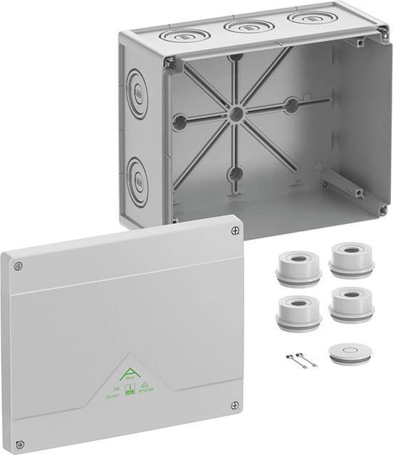 Spelsberg Abzweigkasten Abox 250-L Grau B/T/H: 25,0 x 20,0 x 12,0 cm - Bild 1