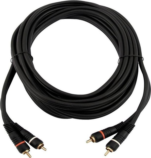 Omnitronic Cinch Kabel 2x2 in Schwarz, 15 m - Bild 1