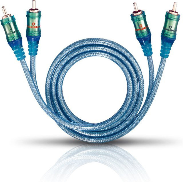 Oehlbach RCA-Cinch-Kabel Ice Blue, Länge: 2,0 m - Bild 1