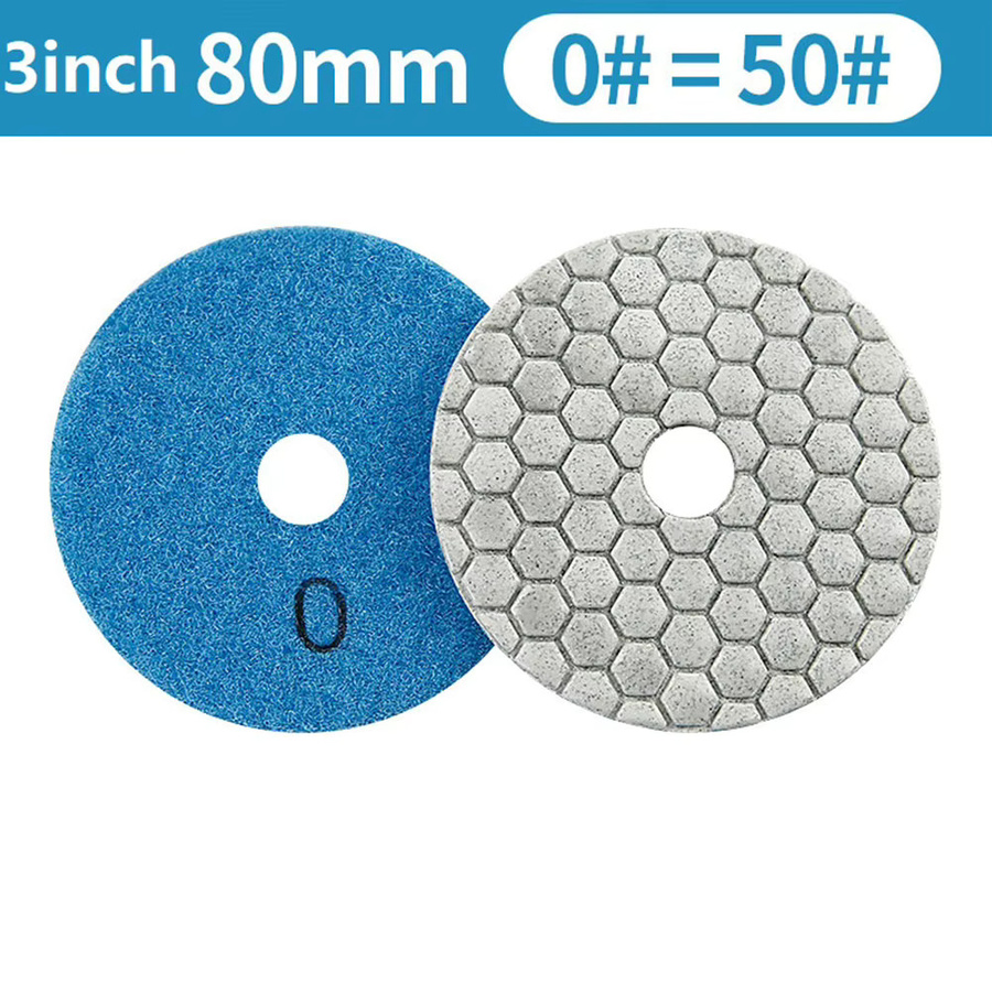DAZZLEEX Schmirgel-Polierpad-Set für Granit, Stein, Beton und Marmor, nass und trocken, Mehrfarbig - Bild 2