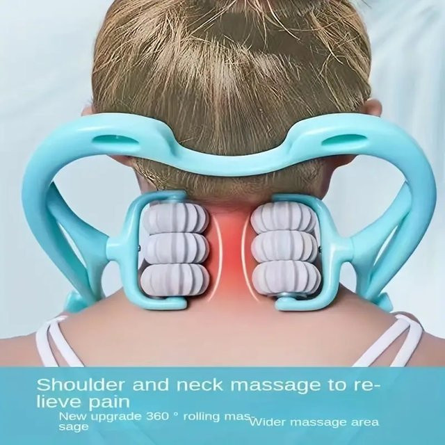 OREADEX Zervikales Massagegerät, Sechs-Rad-Nacken-Massagegerät, manuell - Bild 1