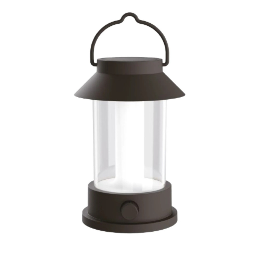 Horntools Campinglampe Schwarz, dimmbar mit 3 Farben und wiederaufladbarem Akku für Camping, Wandern und Outdoor - Bild 2