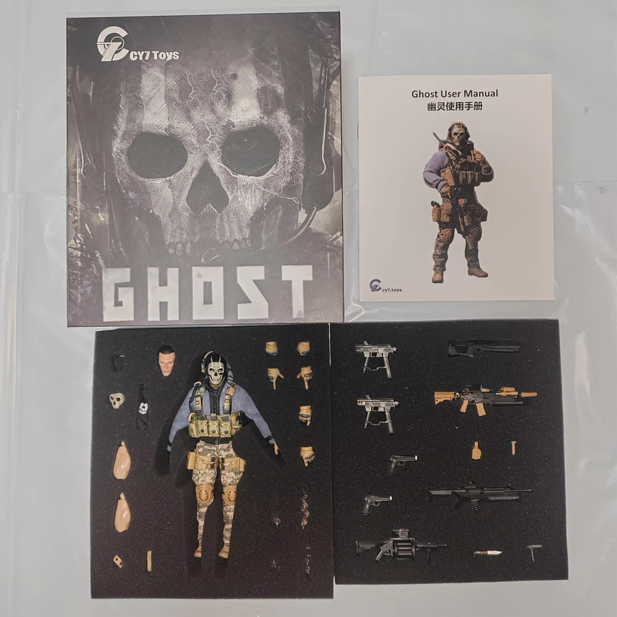 CY7-TOYS Call of Duty Death Ghost, Soldatenpuppe, 6-Zoll, 1:12, beweglich - Bild 3