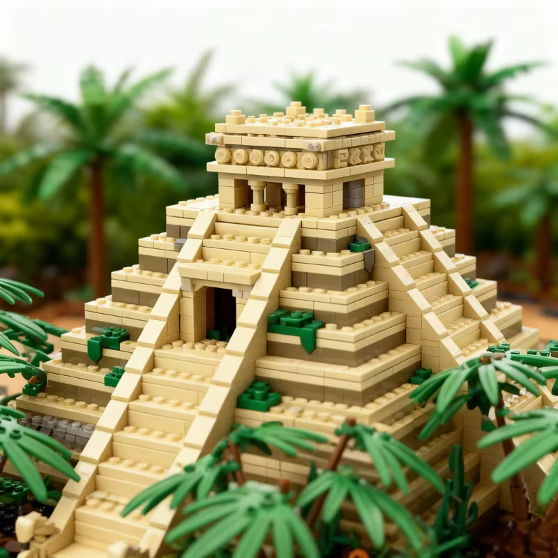 WOMA Mexiko Kukulkan Maya Pyramide, Bausteine, 1346 Teile - Bild 3