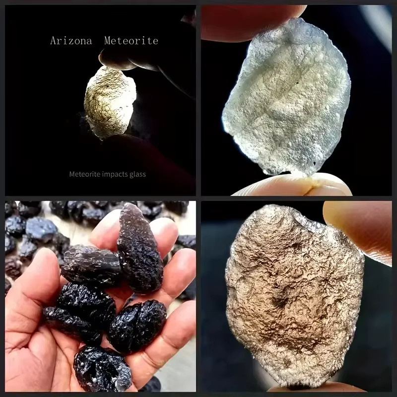 Authentischer schwarzer Tektit Rohkristall als natürlicher Meteoriten-Stein für Sammler und DIY-Projekte - Bild 4