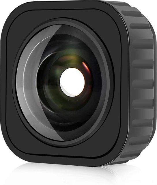 PULUZ Weitwinkelobjektiv mit 155 Grad Sichtfeld und Anti-Shake-Funktion, wasserdicht bis 5 Meter, kompatibel mit GoPro, Farbe: transparent/schwarz - Bild 1