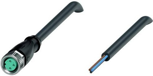 Pepperl+Fuchs Sensor-Aktor-Steckverbinder 243395, konfektioniert, 3-polig, schwarz, Länge: 2,5 m - Bild 1